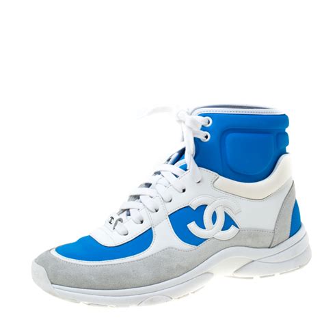 chanel blue high tops cheap|chanel high top sneaker.